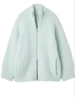 SNIDEL アルパカシャギージップコート　ミント