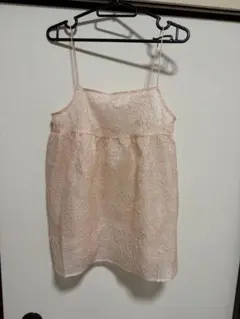 As know as pinkyピンク シフォンビスチェ ストラップ付きのサムネイル