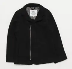 ikka/ライダース風カットジャケット/120/ブラック/ブルゾン