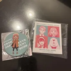 SPY×FAMILY 缶バッジ　シール　アーニャ　大阪万博