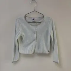 PETIT BATEAU 透かし編み カーディガン 110cm