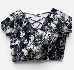 EMODA ボタニカル柄 半袖トップス Fサイズ