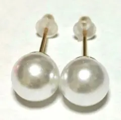K18 パール ピアス ポスト キャッチ 共に刻印有り - メルカリ