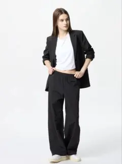新品 未使用タグ付き UNIQLO ユニクロ ギアパンツ ブラック 黒 Lサイズ
