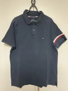 TOMMY HILFIGER ポロシャツ ネイビー XL