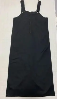 美品simplicite シンプリシテェ スリット ジャンパー スカート 黒 M