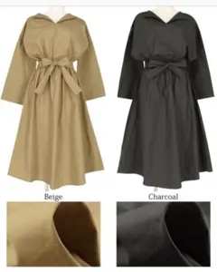 コカ シャツワンピース ベージュ ●