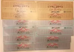 【26年12月末まで20%引2枚、10%引4枚】ゼビオ株主特別御優待券