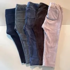 UNIQLO 90 秋冬 パンツ 5セット