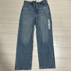 ライトブルー ストレートデニムパンツ