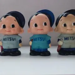 三井銀行 ノベルティ ソフビ人形 3体セット - メルカリ