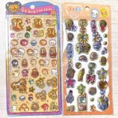 うるちゅるPOPSEAL なっとうちゃん　ぷくキラチャームステッカー