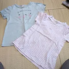 プティマイン　半袖Tシャツ2枚組　120