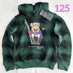 ラスト1点◇ラルフローレン ガールズ ポロベアフリースフーディ 125