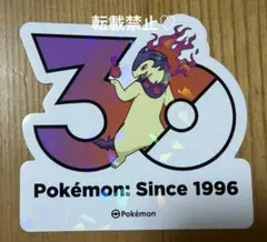 ポケモン 韓国限定 ポケモンストア30周年ロゴステッカー シール