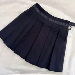 【120cm】黒プリーツスカート/フォーマルスカート