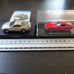 京商 1/64 ミニカー 2台セット 80スープラ S30 フェアレディのサムネイル