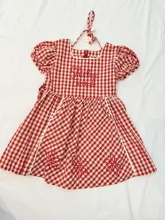 Shirley Temple 赤チェック 半袖ワンピースのサムネイル