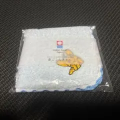 今治タオル 水色ミニタオル 蝶の刺繍