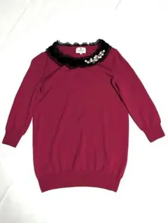 ビジュー ニット