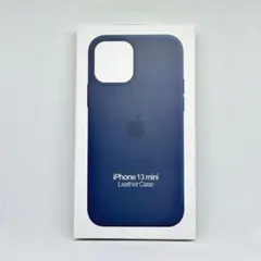 美品　純正 iPhone 13 mini レザーケース パープル　正規品 iPhone 13 Apple純正 MagSafe対応 レザーケース・ウィステリア 新品