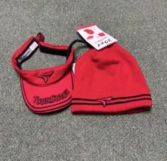 ツアーステージ　バイザー ニット帽 セット