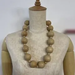 ネックレス3点セット アダムエロペ 木製 ビーズ