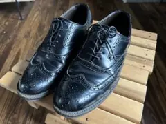 FootJoy メンズ ウィングチップ ゴルフシューズ ブラック - メルカリ