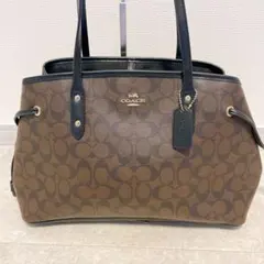 美品 コーチ 大容量 A4収納可能 トートバッグ ショルダーバッグ F57842