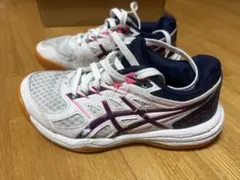 아식스 업코트 4 발리볼 슈즈 화이트 네이비