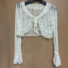 SHEIN dazyアイボリー レース 森ガール グランジ 白 ホワイト s