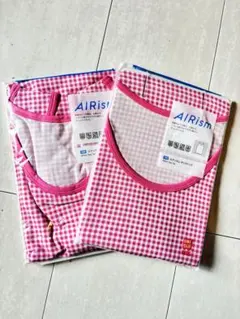 新品　UNIQLO AIRism タンクトップ　150 2枚セット　シャツ