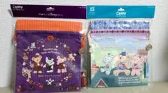 東京ディズニーシー　ダッフィーフレンズ巾着(マチ付き)2枚セット