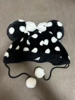 ディズニーファンキャップ　ミニーちゃんリボン　水玉 　帽子