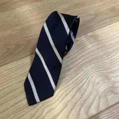 【美品】green label relaxing　青色 ネクタイ ストライプ