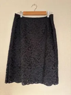 ユナイテッドアローズ　ネイビーレース　タイトスカート