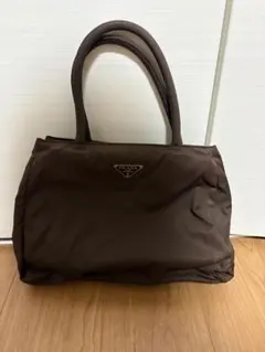 PRADA カーキナイロン　 ハンドバッグ