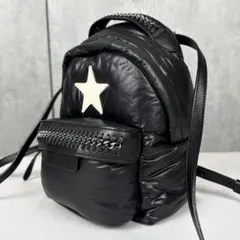 美品 ステラマッカートニー ナイロン リュック ファラベラ スター ブラックのサムネイル