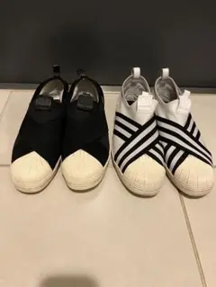 adidas スーパースター　スリッポン　2足セット