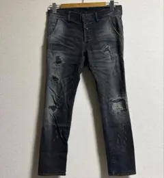 wjk 5 POCKET 3D DENIM ダメージ加工　スキニーデニムのサムネイル