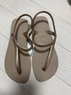 Havaianas Flash サンダル ゴールド 35-36のサムネイル