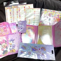ディズニープリンセス　文具　メモ帳　お名前　まとめセット