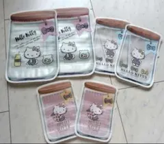 【新品未使用】　ハローキティ　ジッパーバッグ　6枚セット　S・M・Lサイズ
