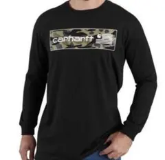 【XL】CARHARTT カーハート 長袖Tシャツ ボックスロゴプリント