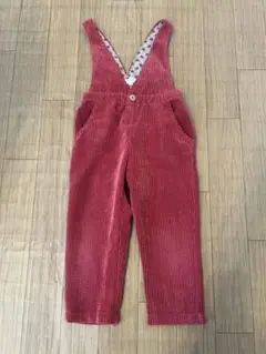 【ZARA】コーデュロイオーバーオール 104cm ピンク3-4years