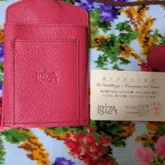 IBIZA ピンク レザー 名刺入れ
