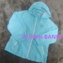 CROWN BANBY キッズ ナイロンジャケット フード 取り外し可 メッシュ