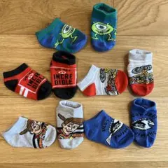 DISNEY PIXER ベビーソックス5足セット ～約12cm