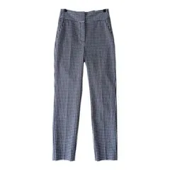 美品 ザラウーマン ハイウエスト ストレッチ パンツ 36 チェック