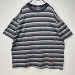 ビンテージ90sガッチャGotchaボーダーTシャツUSA古着メンズSジャガード ビンテージ90sガッチャGotchaボーダーTシャツUSA古着メンズSジャガード